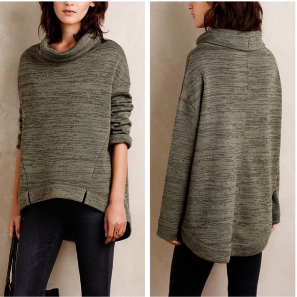 Anthropologie Sweaters - ⬇️Anthropologie Saturday Sunday Green Sweatshirt